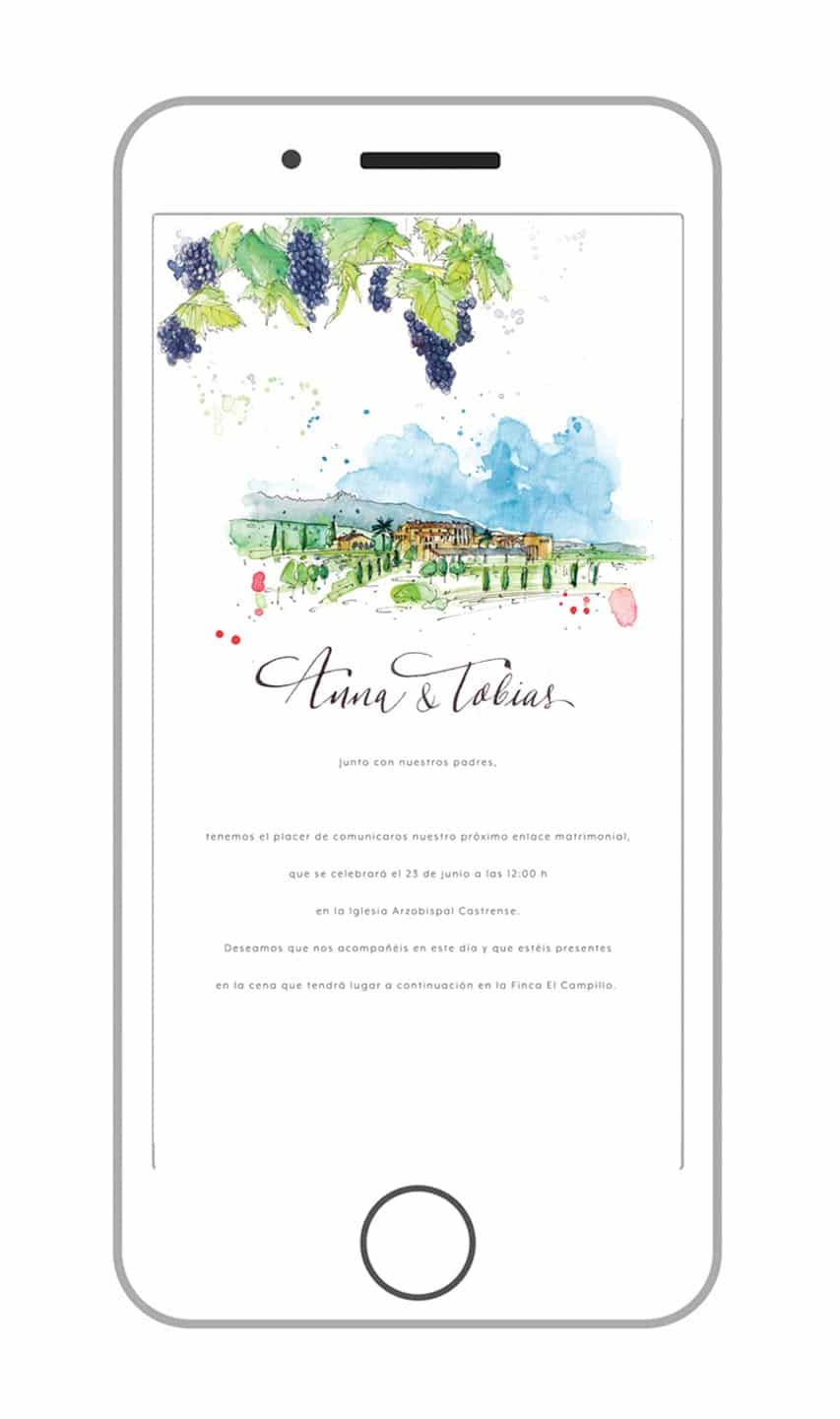 Invitaciones de boda digitales personalizadas | SAVIA craft